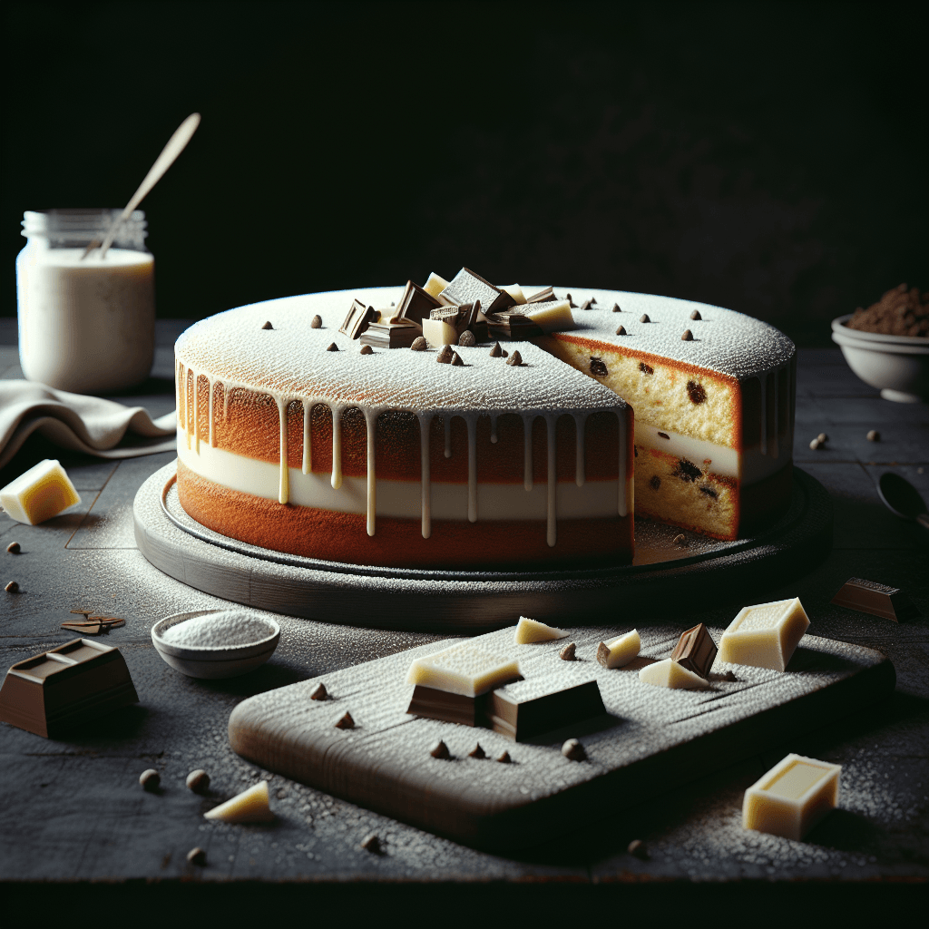 Gâteau au Chocolat Blanc Sans Levure