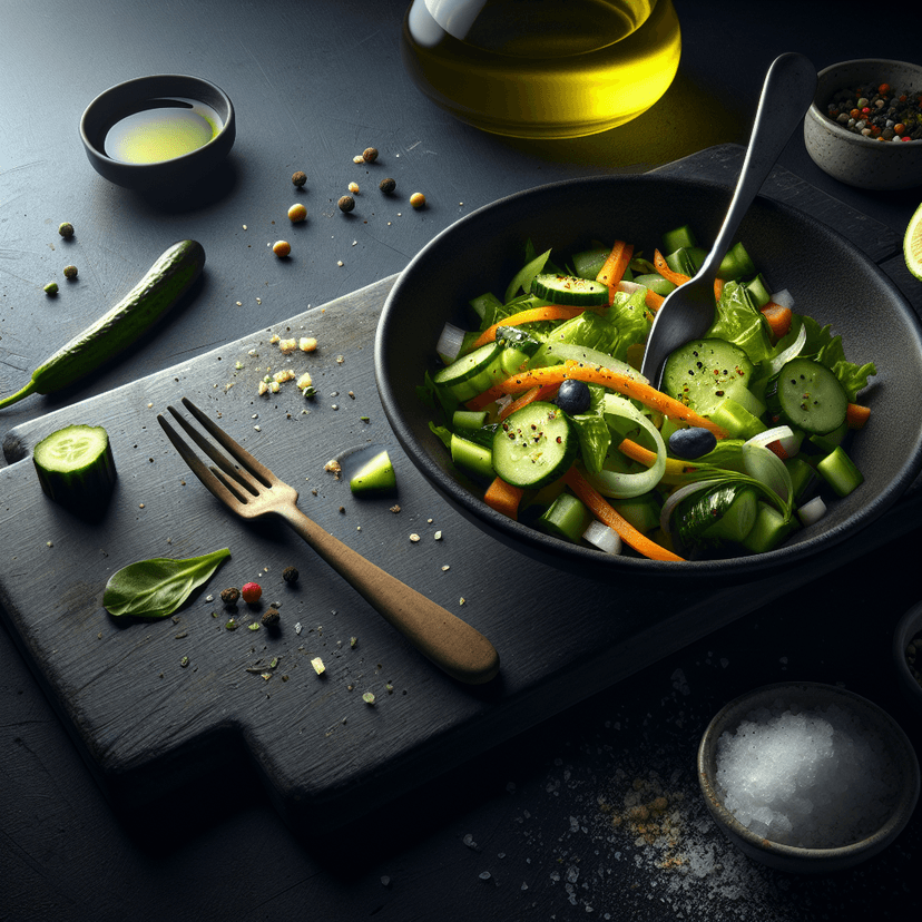 Salade de Concombre à l'Ail