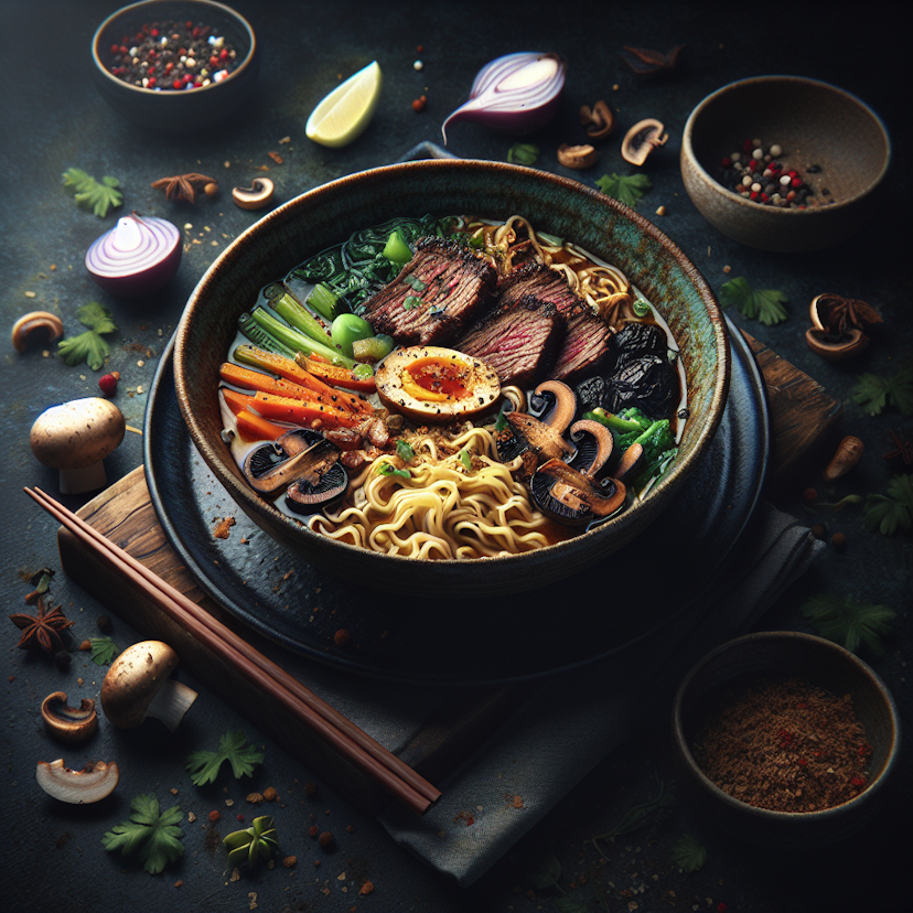 Ramen au Bœuf et Légumes