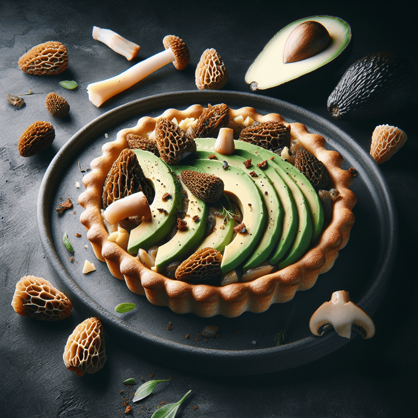 Tartine de Morilles à l'Avocat