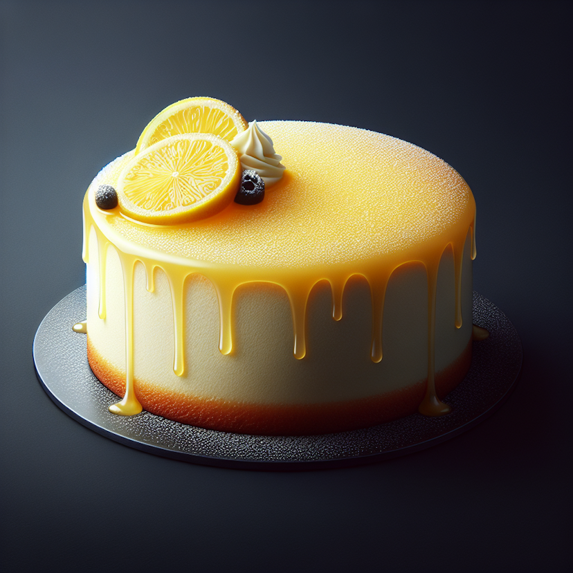 Gâteau au yaourt avec sirop de citron