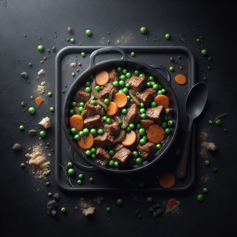 Sauté de Veau aux Petits Pois et Carottes