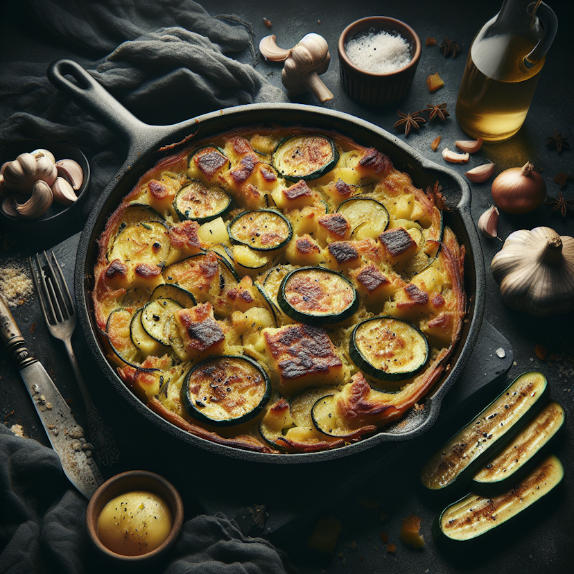 Gratin de Pommes de Terre et Courgettes au Steak Haché